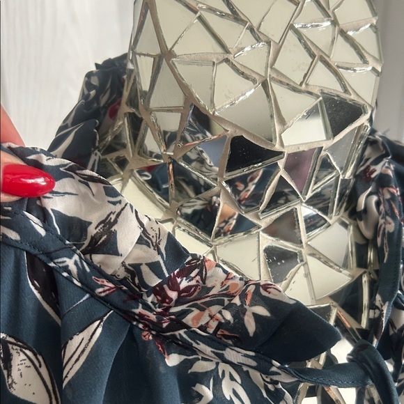 Parker Floral Print Dress with Cut Out Sleeves L - Picture 8 of 9